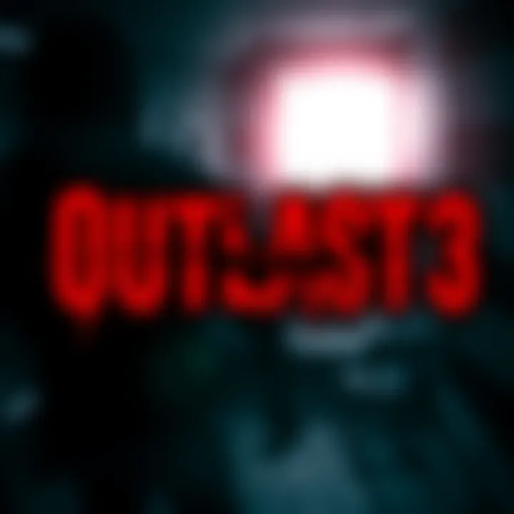 The Outlast 3 logo with a dark and eerie background