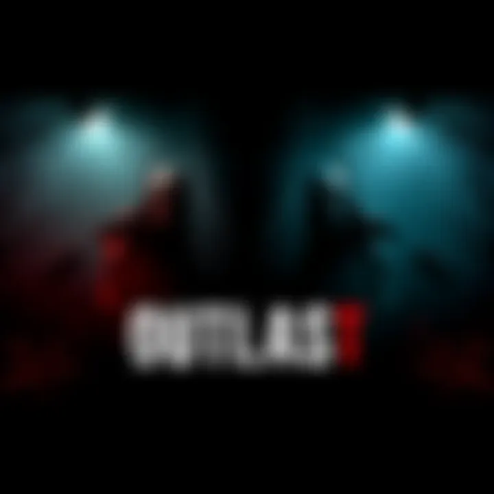 Side-by-side comparison of Outlast 1 and Outlast 2 with eerie backgrounds