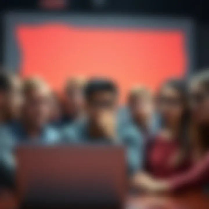 A group of people engaging in a heated discussion online, some showing anger while others look thoughtful, representing topics that trigger strong reactions.