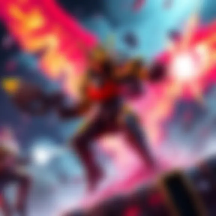 A Devastator character in Outriders uses powerful abilities in a battle scene