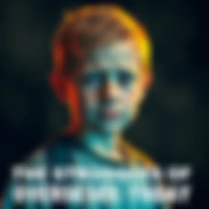 A boy overcoming challenges A young boy stands strong with a determined look, facing obstacles in his life, symbolizing resilience and support.