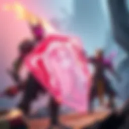A scene showing Overguard as a shield mechanism in Warframe, with characters Styanax and Dante featured, demonstrating the gameplay dynamics and shield mechanics.