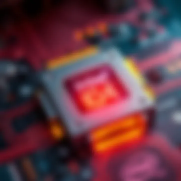 Close-up of an Intel Core Ultra 7 265K processor showing high temperature readings during testing