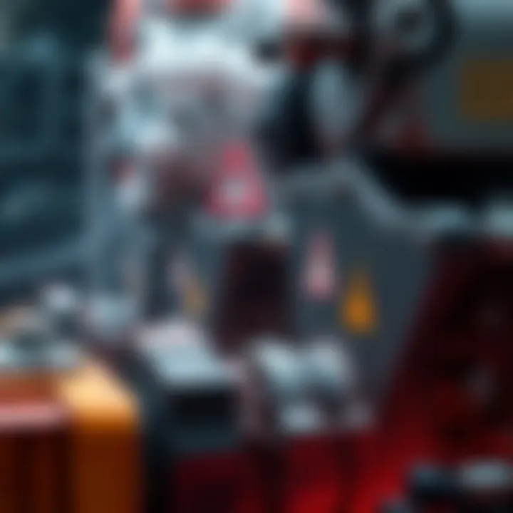 A close-up of overheated machinery showing warning signs and smoke, indicating issues in various industries due to ELSTR overheating.