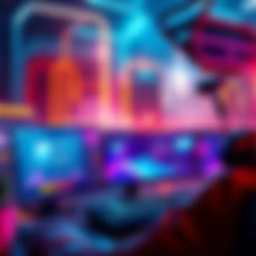 A modern digital interface showcasing the features of DESTROYER in technology and culture