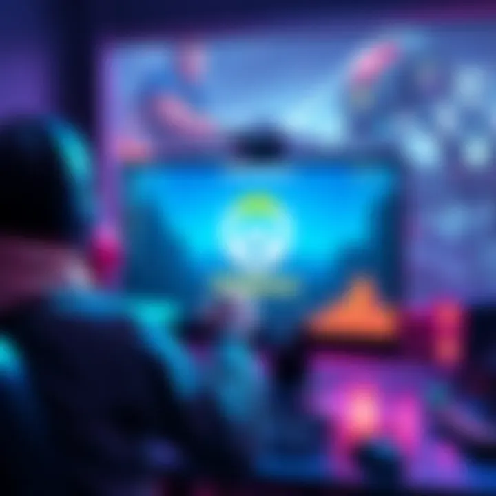 A gamer connecting their Overwatch account to Overwatch 2 on a computer screen, showing the connection process in action