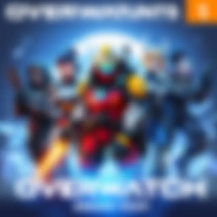 A powerful team of Overwatch heroes including Sigma and Orisa, showcasing their peak abilities ready for an ultimate battle.