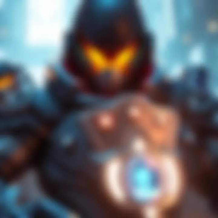 A visual representation of armor mechanics in Overwatch 2, showing characters with shields and armor effects during gameplay.