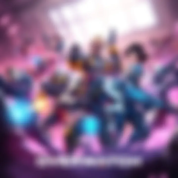 A group of diverse characters from Overwatch 2 in an action-packed scene, showcasing teamwork and strategy in a game environment.