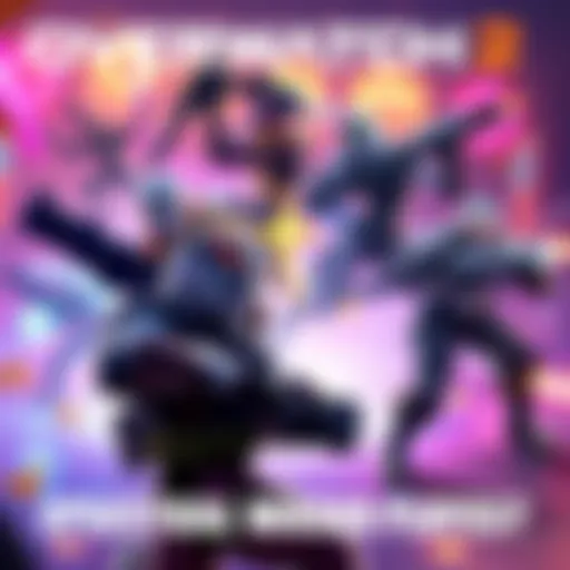 A colorful action scene from Overwatch 2 featuring various heroes in a competitive match, showcasing teamwork and strategy.