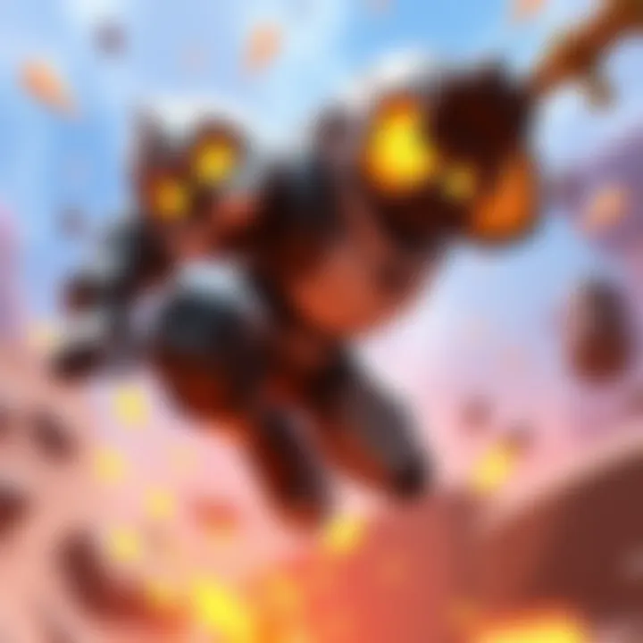 A dynamic scene of Ball, the Overwatch hero, showcasing agile movements and engaging gameplay