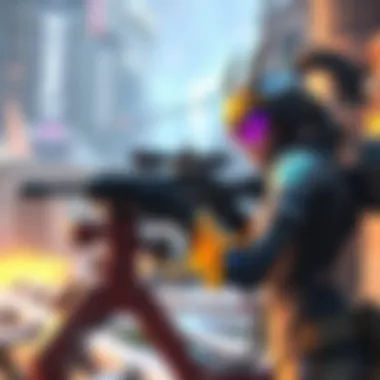 An Overwatch character aiming with a sniper rifle in a game environment