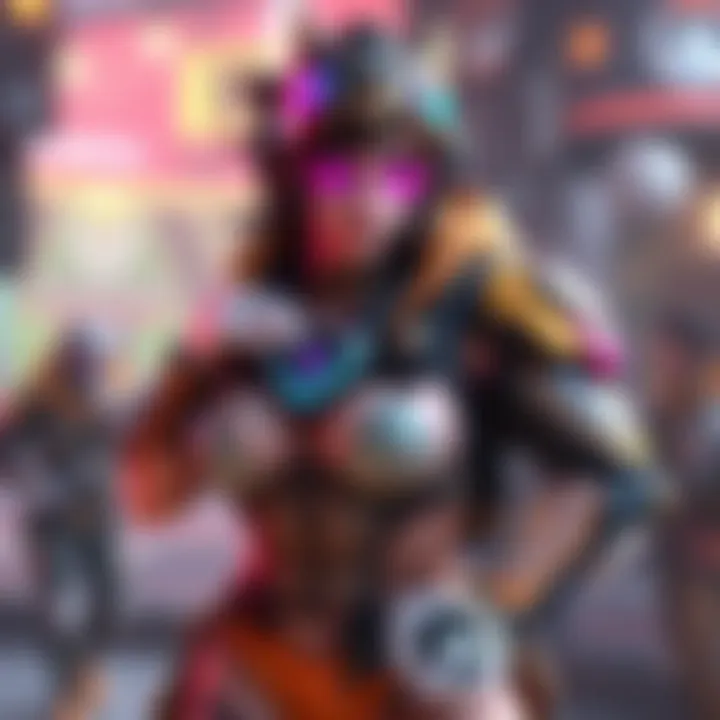 An Overwatch character showcasing a colorful fan service skin that appeals to players