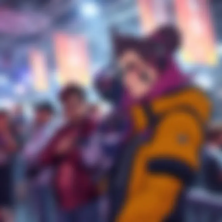 Overwatch Character Questioned by Fans Fans discussing the new Overwatch recruit at a gaming event, showing mixed reactions and questions about her fit in the team.