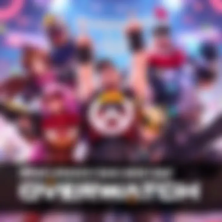 Overwatch Characters Celebrating Several Overwatch characters cheer together, highlighting the game's fun and positive atmosphere