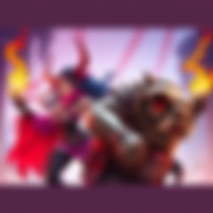 Character representations of the Seven Deadly Sins from Overwatch, showcasing Ramattra's Wrath and Roadhog's Gluttony in a vibrant scene