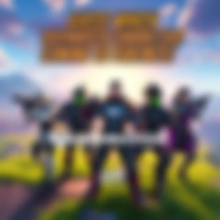 Four Overwatch characters are shown in a Fortnite landscape, showcasing excitement for the crossover event.