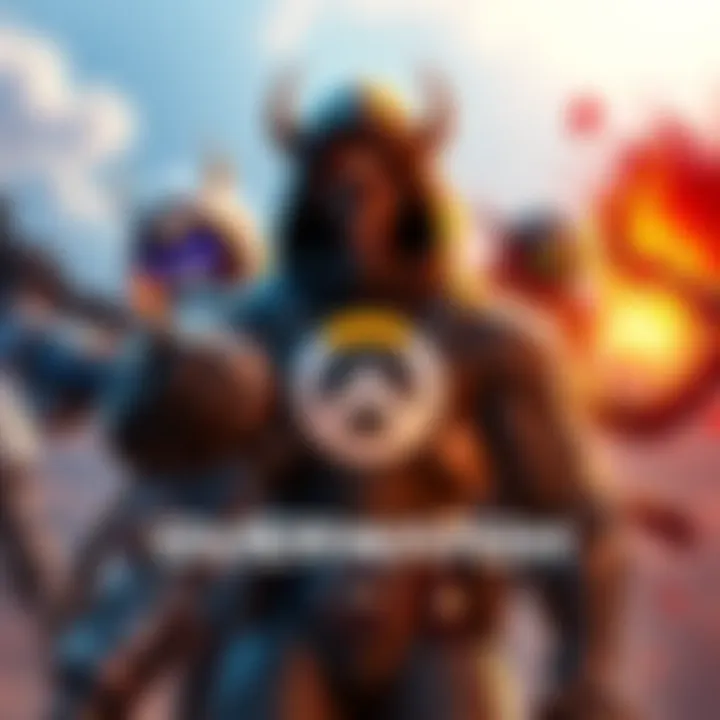 New characters from Overwatch and Diablo featuring in a dynamic crossover scene