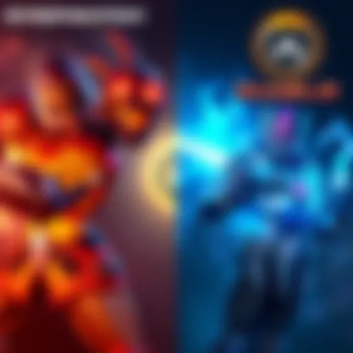 New skins featuring characters from Overwatch and Diablo, showcasing a blend of designs from both games, set against a vibrant background