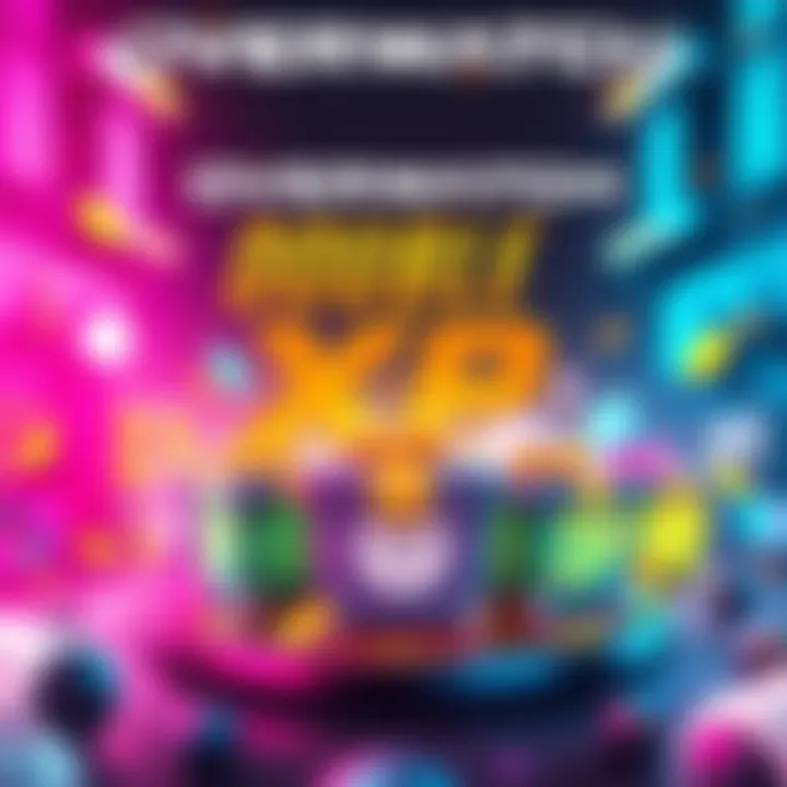 Graphic showing Double XP and five lootboxes for Overwatch players, featuring bright colors and game elements.