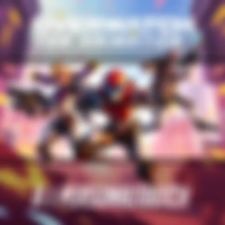 A colorful scene from a fan animation featuring Overwatch characters in a dynamic action pose, showcasing creativity and style.