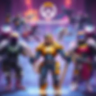 Various Overwatch heroes showcasing their unique designs and abilities in a vibrant gaming environment.