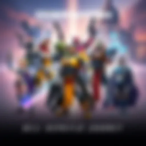 A collage of popular Overwatch heroes standing together, showcasing their unique abilities and personalities, inviting players to share their favorite characters.