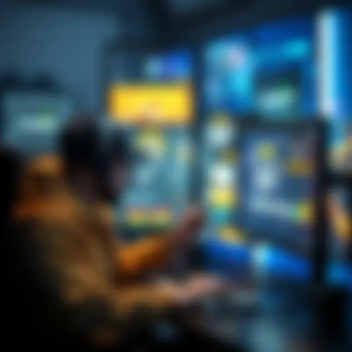 A player adjusting settings on a computer to improve Overwatch performance during gameplay