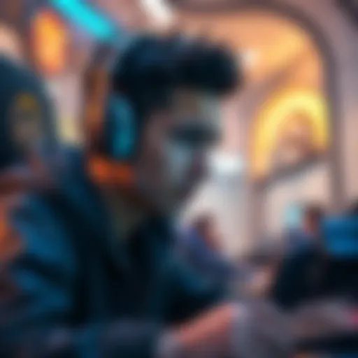 A gamer looks stressed while playing Overwatch, symbolizing the mental strain from losing streaks and toxic gameplay.