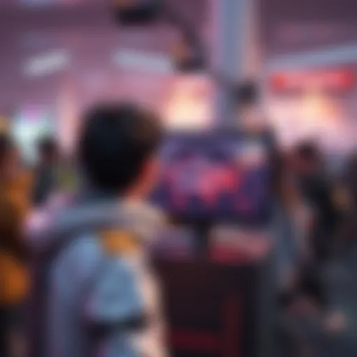 Overwatch player waiting in queue A gamer looks frustrated while waiting in a long queue to play Overwatch, showing a computer screen displaying a loading screen