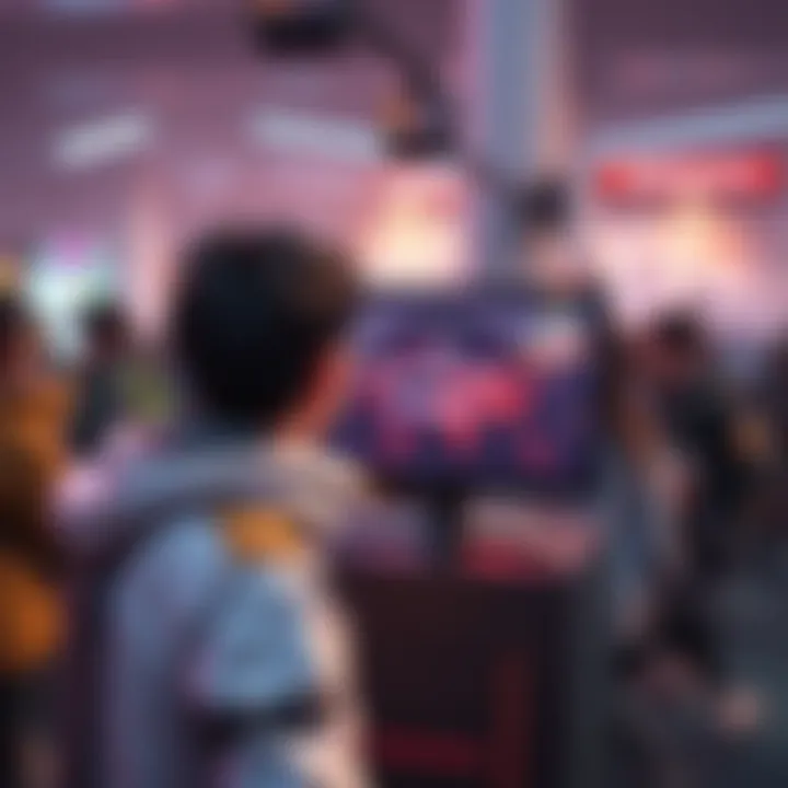 Overwatch player waiting in queue A gamer looks frustrated while waiting in a long queue to play Overwatch, showing a computer screen displaying a loading screen