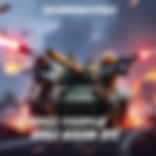 Two Overwatch characters representing double Hitscan DPS attacking a tank amid a battlefield scene