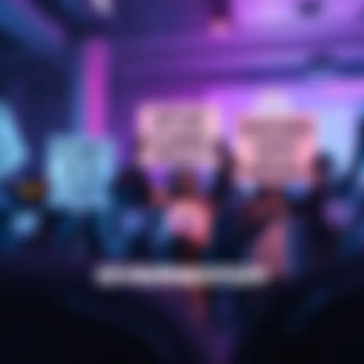 A group of Overwatch players expressing frustration over server issues, holding signs that demand better communication from Blizzard about server updates.