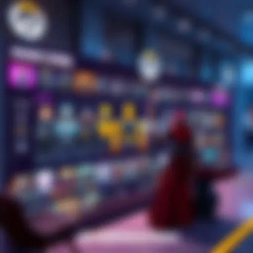 A screenshot of Overwatch's store featuring several new skins for characters, highlighting the need for daily rotation, with vibrant colors and designs