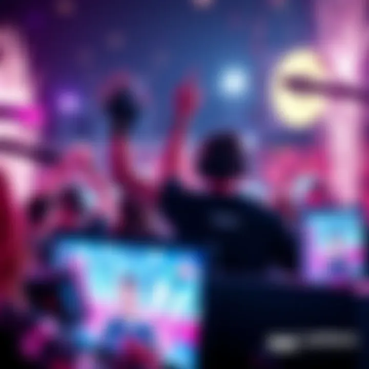 Streamers and fans celebrating peak viewership for OW Esports on Twitch