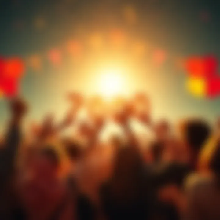 People celebrating the successful achievement of the P100 Spring Tab milestone in technology 2025, with balloons and banners in the background