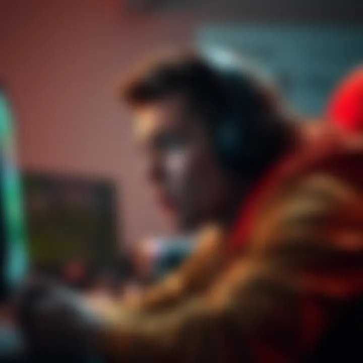 A gamer looks frustrated while playing a video game, contemplating a violent choice to complete a task.