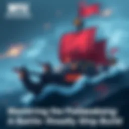 The Padawakang ship sailing on stormy seas, showcasing its new Siege perk with powerful weapons and mods.