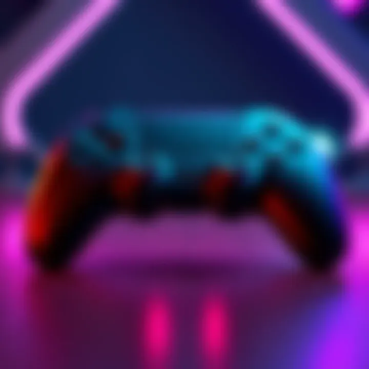 An image showing a paddle controller with highlighted buttons indicating their mapping for gaming.