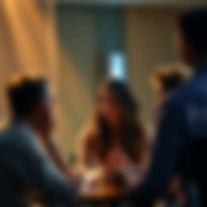 A group of people having a serious discussion about the concept of pain and its impact on society