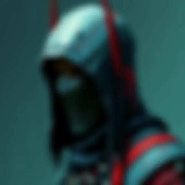 A creative artwork showcasing a Dishonored-inspired character with a unique painty texture, emphasizing vibrant colors and artistic flair.