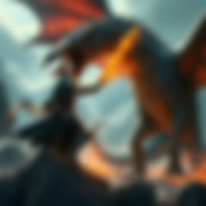 Paladin striking a dragon A level 6 paladin landing a powerful strike with a longsword on a nerfed dragon, showcasing divine smite abilities.