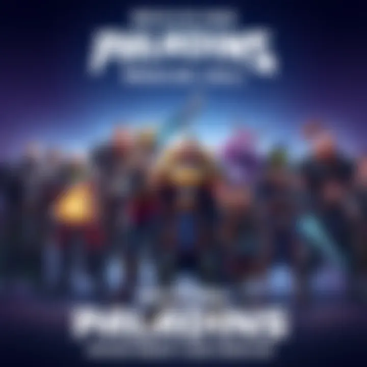 A digital artwork showing a group of diverse heroes from the game Paladins standing together, ready for battle, symbolizing a united effort to revive the game.