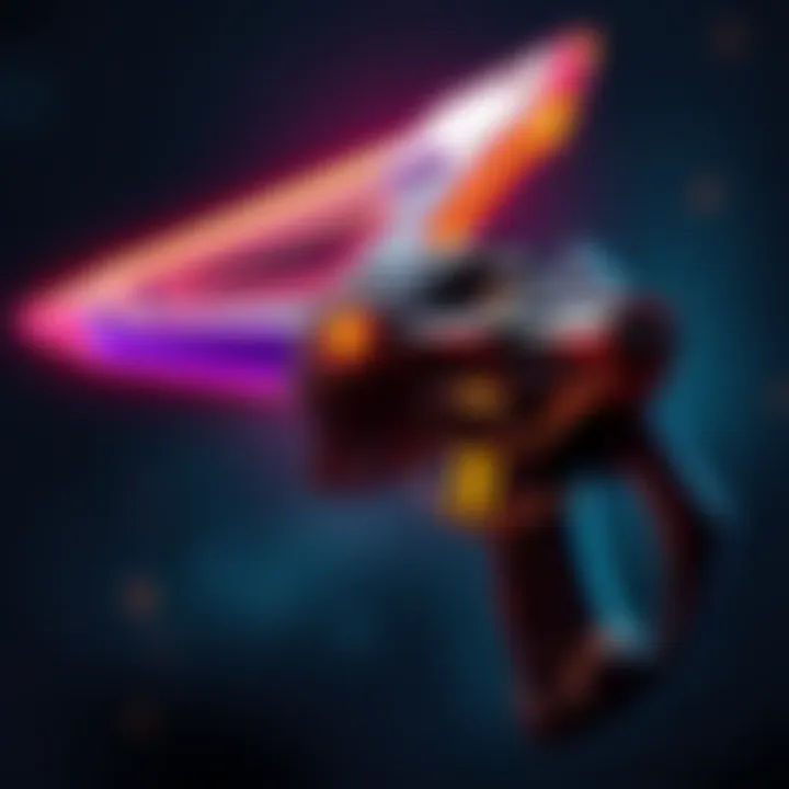 A detailed view of the Pale Knight weapon, emphasizing its design and potential in combat.