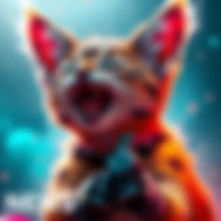 Palico showcasing its unique abilities during gameplay with vibrant colors and dynamic movements.