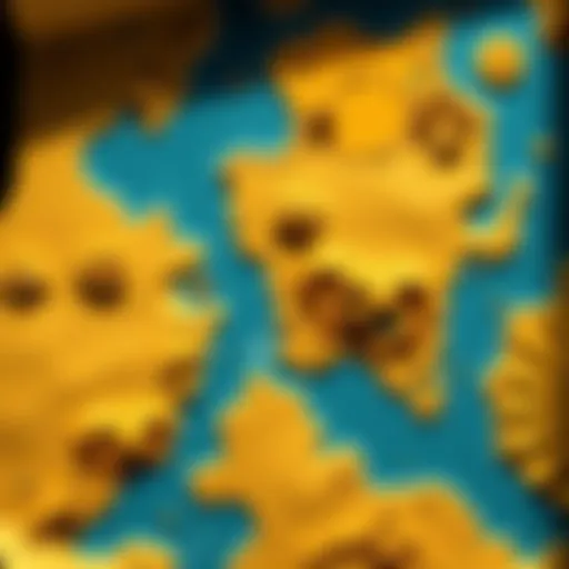 A collage of in-game maps from video games like Firewatch and Atomfall, featuring unique paper-like designs.