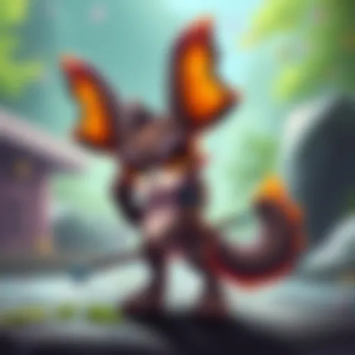 New Papillon sprite showing distinct features and holding a staff