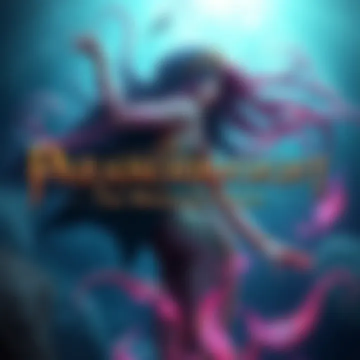 Artwork showing a mermaid with flowing hair and a mystical ocean background, hinting at adventure and mythical themes in the game.