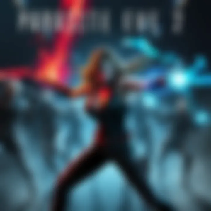 A female character using P energy skills against enemies in a tense scene from Parasite Eve 2