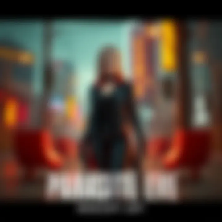 Concept art showcasing the main character from Parasite Eve in a modern game setting with urban background